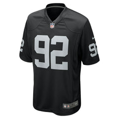 Richard Seymour Las Vegas Raiders Retired Player Game Jersey - Black Jerseys
