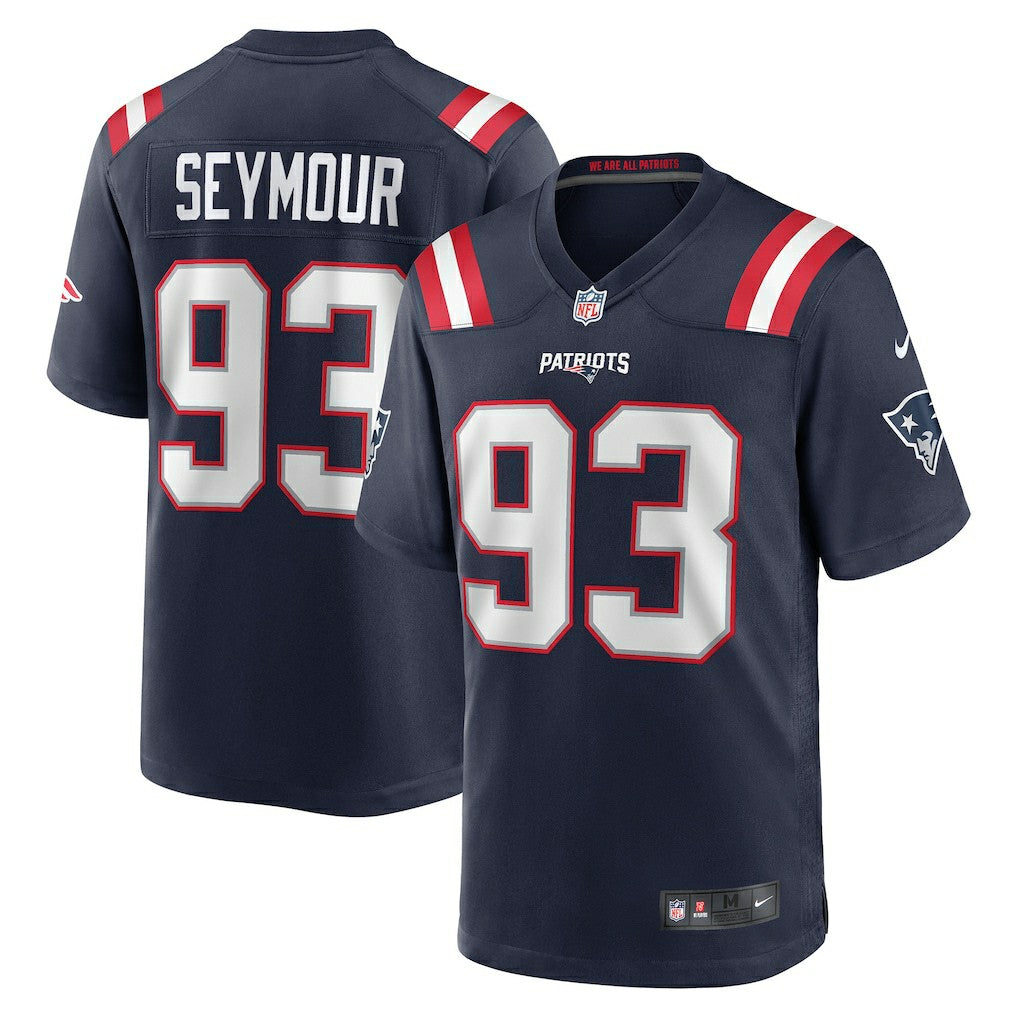 Richard Seymour New England Patriots Retired Player Game Jersey - Navy Jerseys