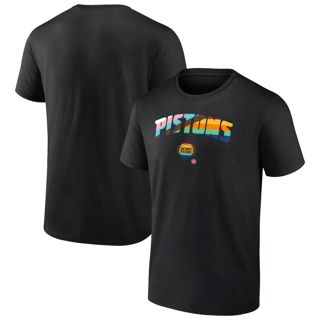 Detroit Pistons Pride T-Shirt Black