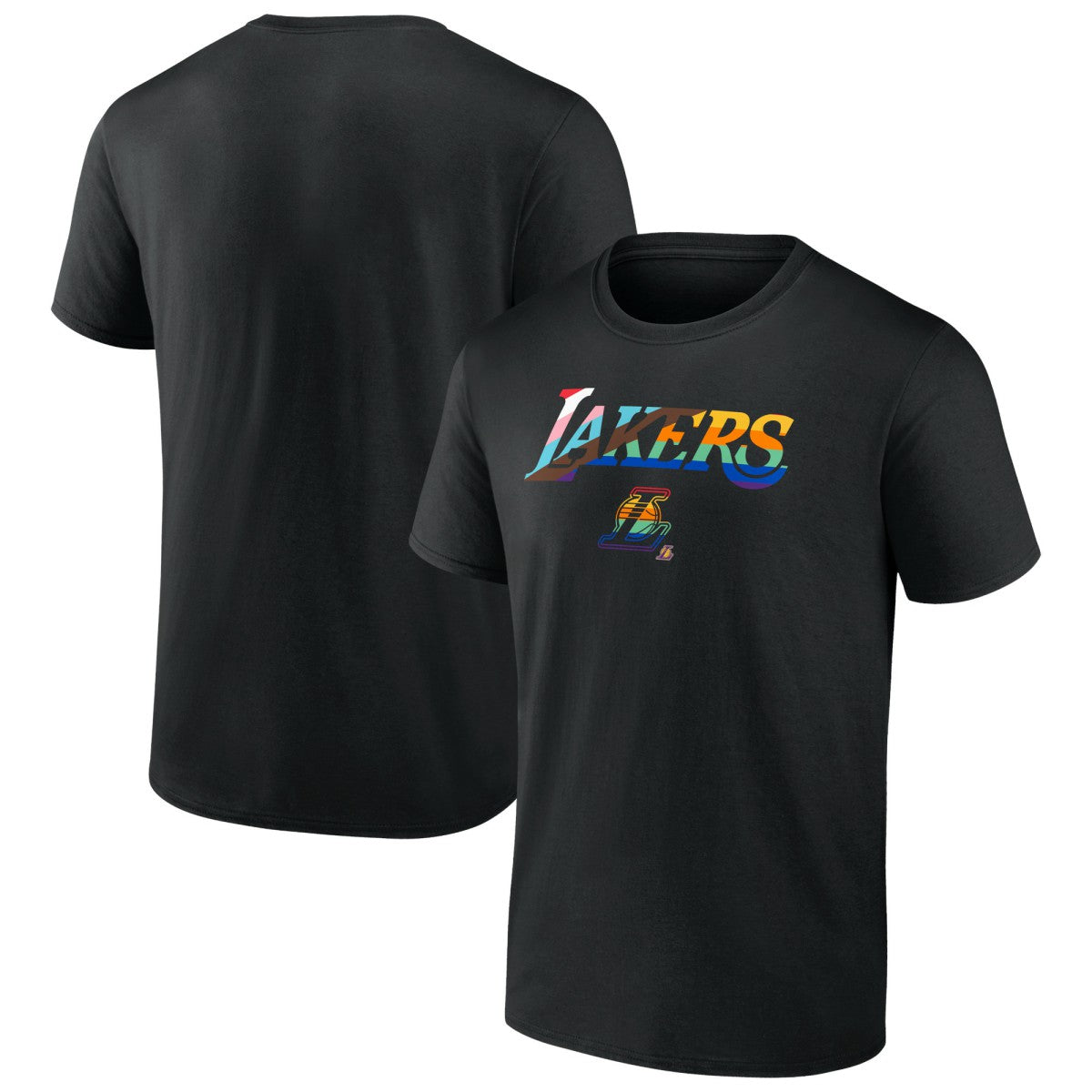 Los Angeles Lakers Logo Pride T-Shirt Black