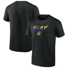 Miami Heat Logo Pride T-Shirt Black outlet