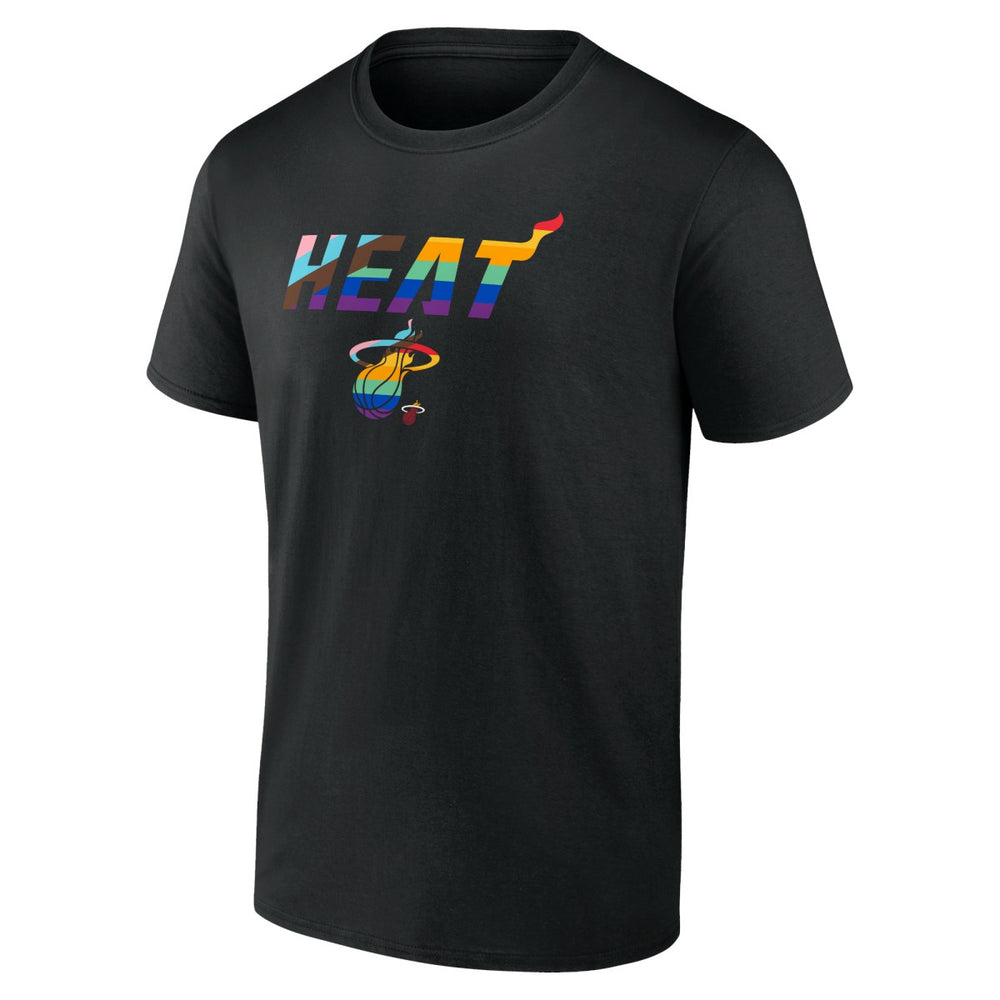 Miami Heat Logo Pride T-Shirt Black outlet