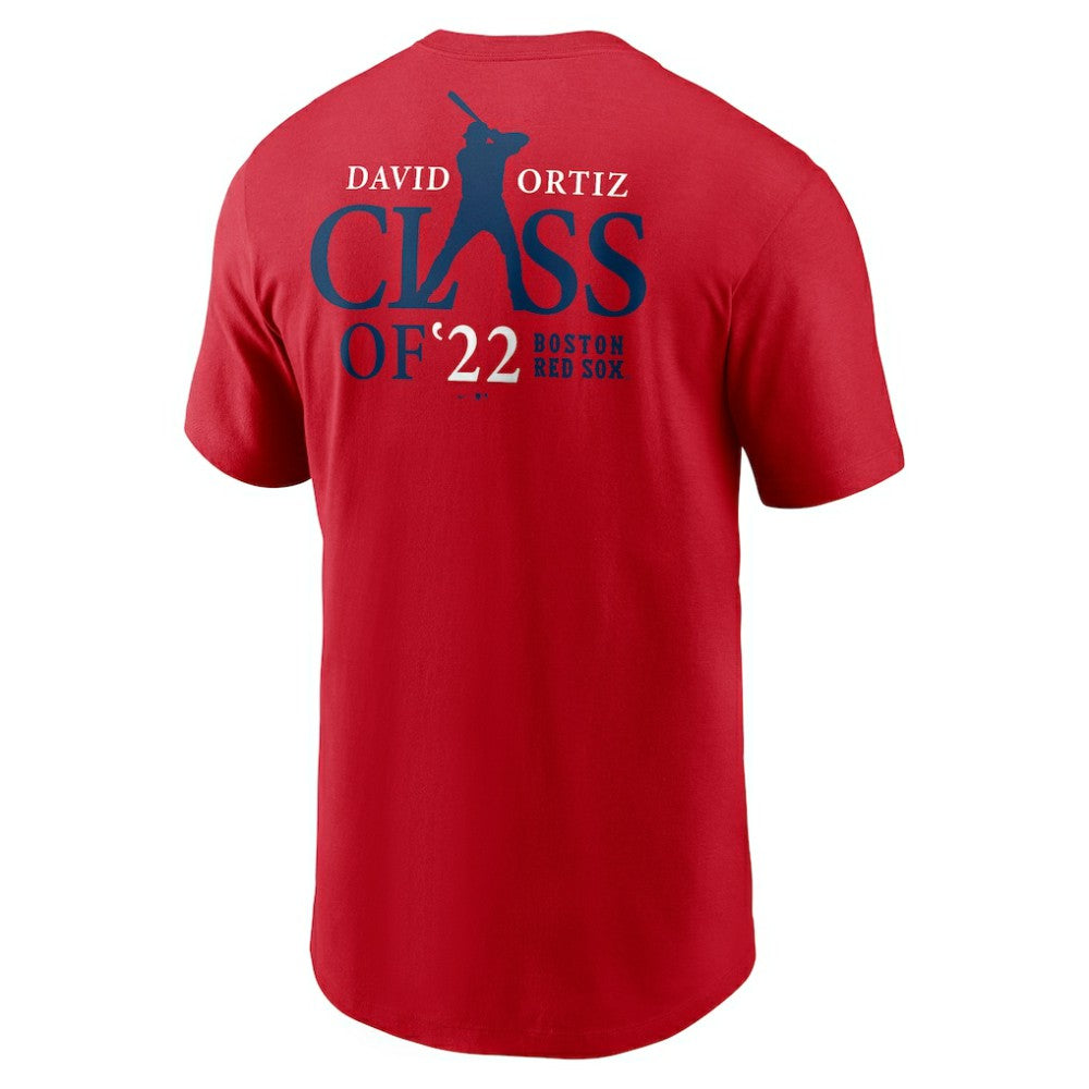David Ortiz Boston Red Sox Nike 2022 Hall of Fame Essential T-Shirt - Red T-shirts