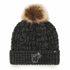Miami Heat '47 Women's Meeko Cuffed Knit Hat with Pom Black - 47 brand