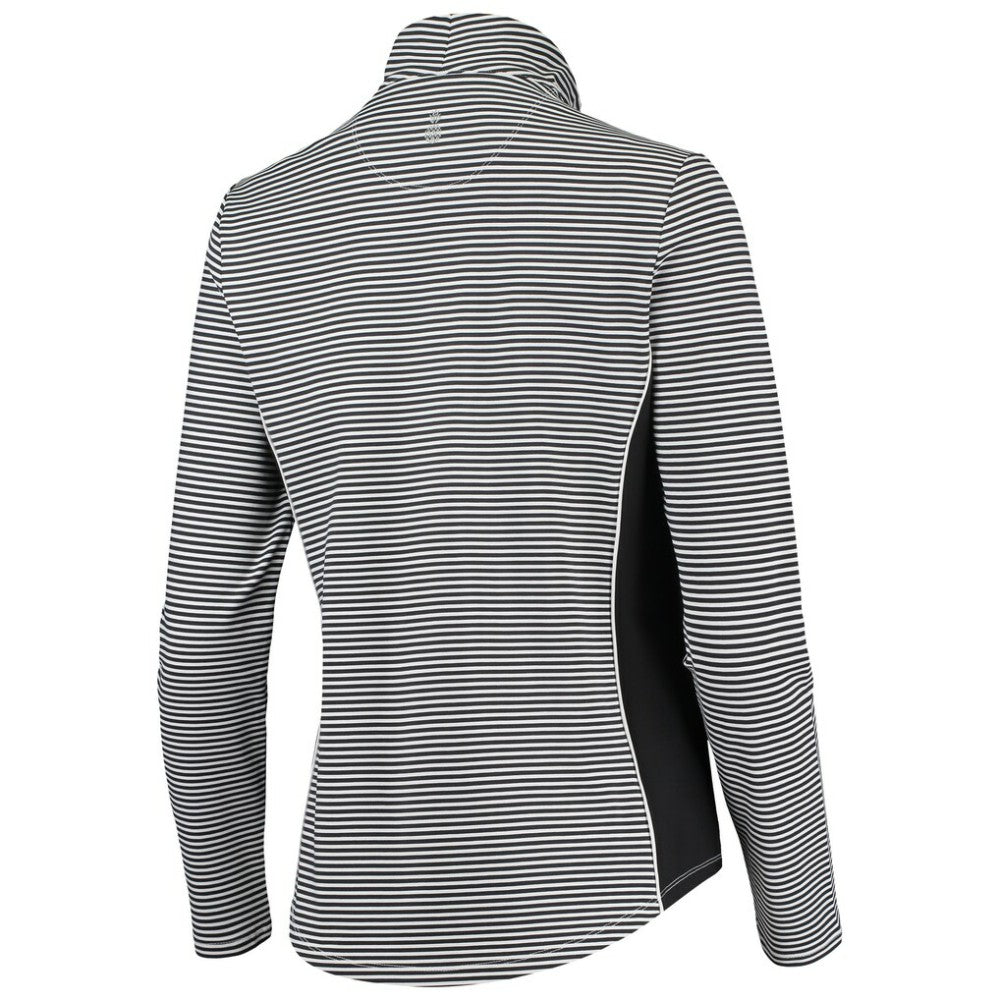 St. Louis Cardinals Tommy Bahama Women's Aubrey Stripe Block IslandZone Half-Zip Jacket - Black Jackets