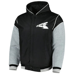 Chicago White Sox JH Design Reversible Fleece Full-Snap Hoodie Jacket - Black Jackets