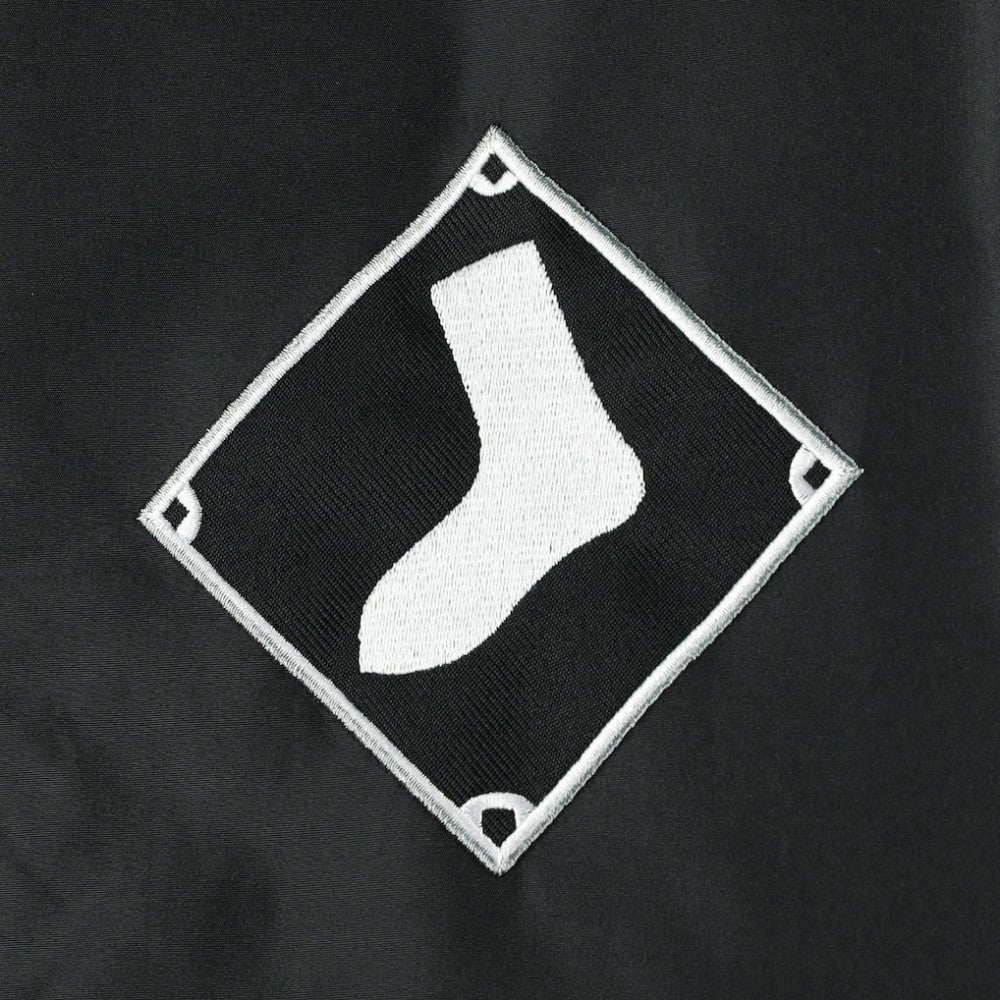 Chicago White Sox JH Design Reversible Fleece Full-Snap Hoodie Jacket - Black Jackets