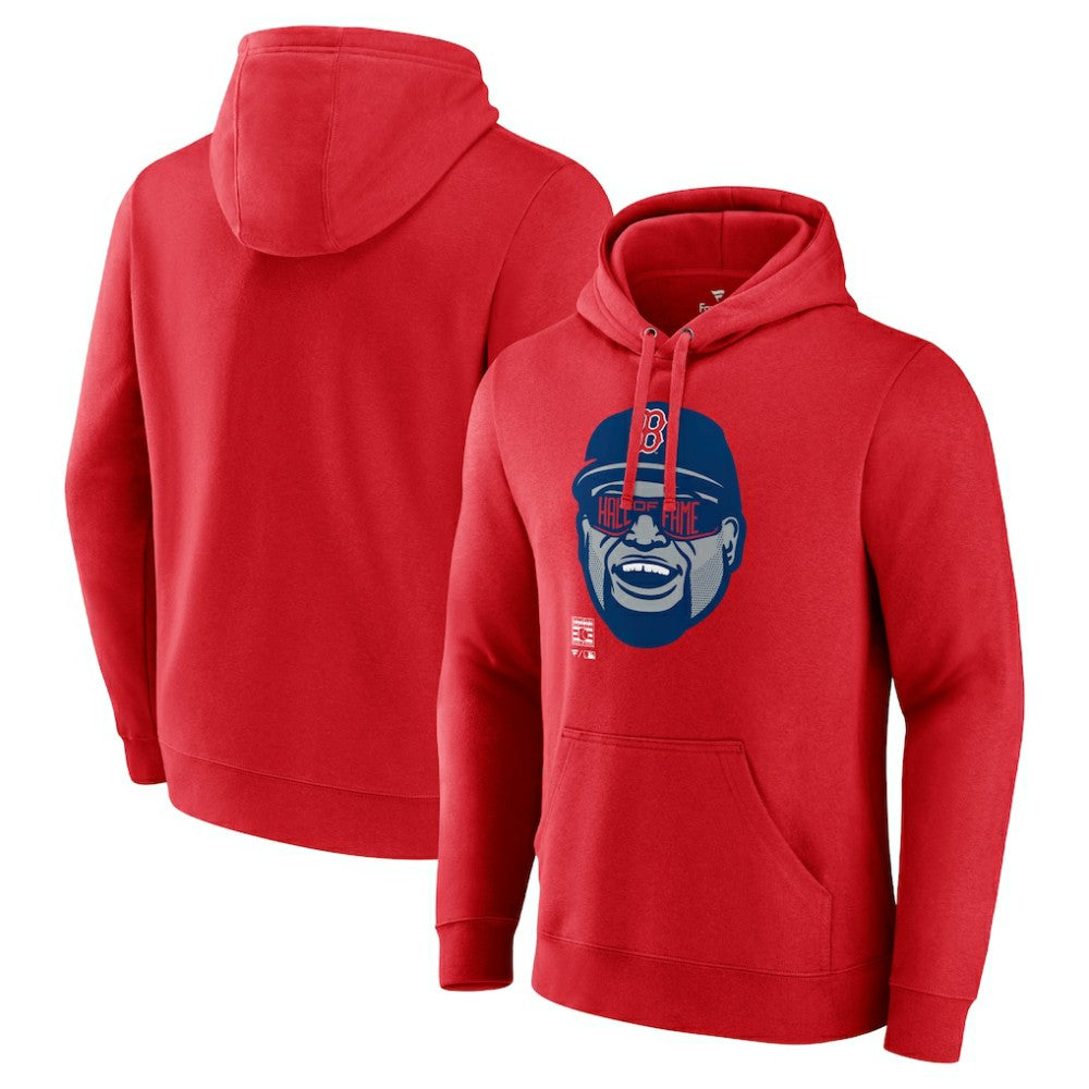 David Ortiz Boston Red Sox Fanatics Big Papi Portrait Fitted Pullover Hoodie - Red Hoodies
