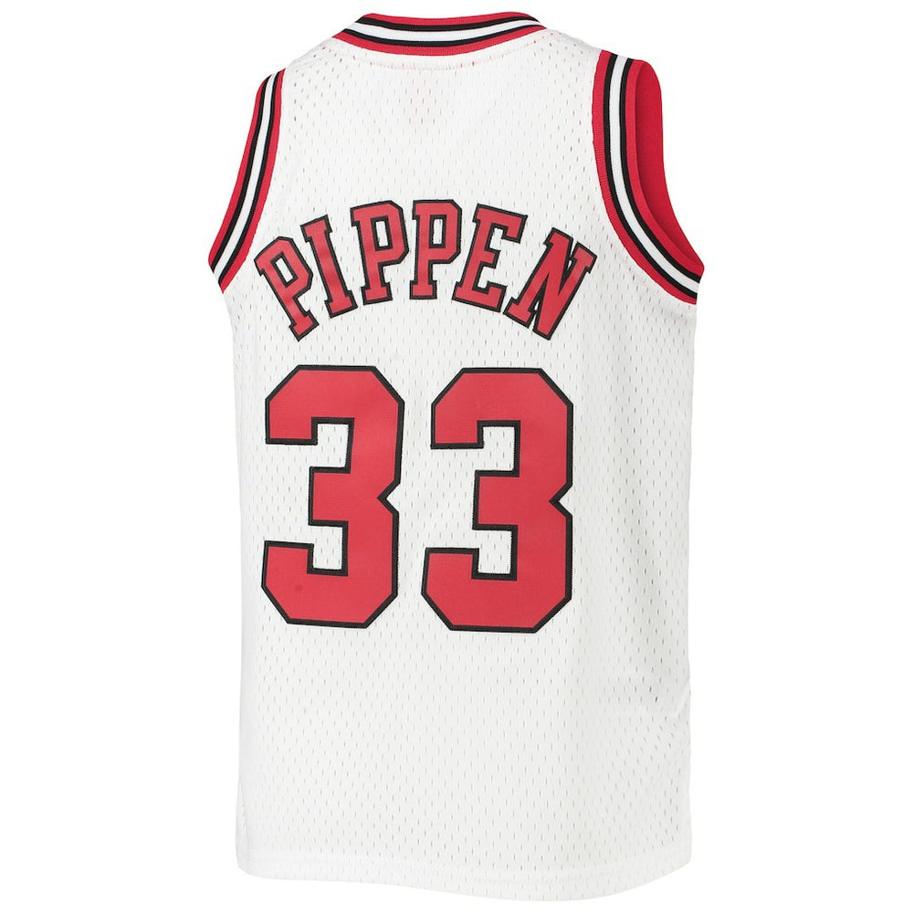 Scottie Pippen Chicago Bulls Youth 1997/98 Hardwood Classics Swingman Jersey White - Mitchell & Ness outlet