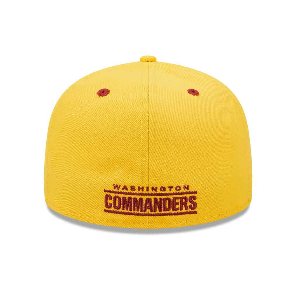 Washington Commanders New Era Flipside 2Tone 59FIFTY Fitted Hat - Gold/Burgundy Hats