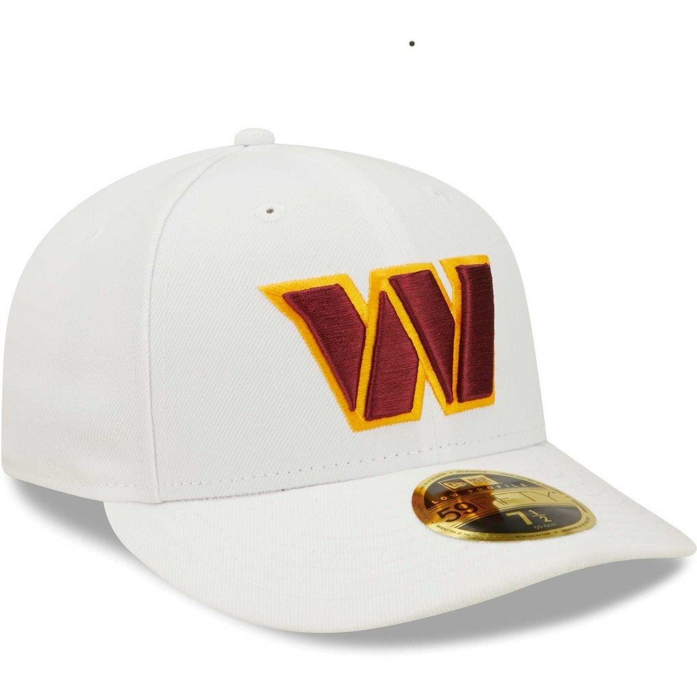 Washington Commanders New Era Omaha Low Profile 59FIFTY Fitted Hat - White Hats