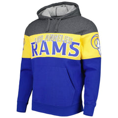 Los Angeles Rams Starter Extreme Pullover Hoodie - Heather Charcoal/Royal Hoodies