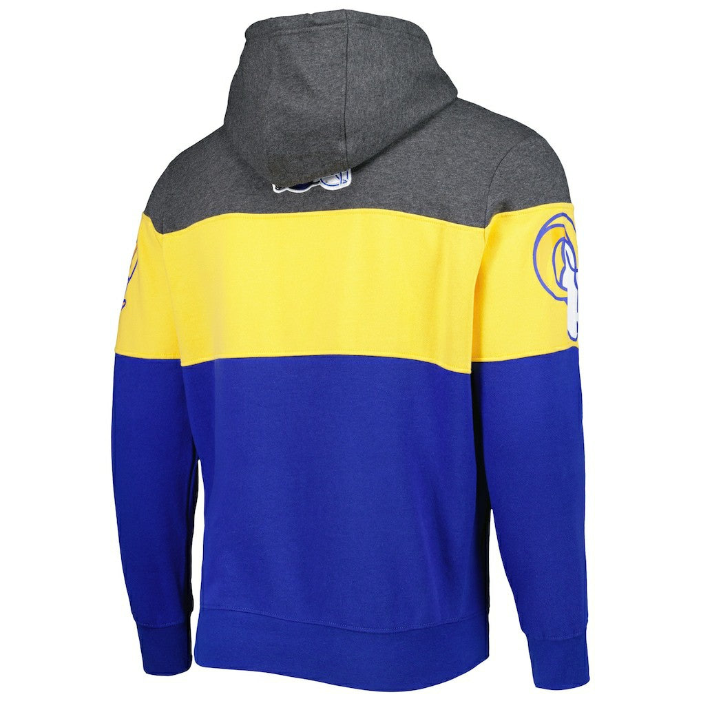 Los Angeles Rams Starter Extreme Pullover Hoodie - Heather Charcoal/Royal Hoodies