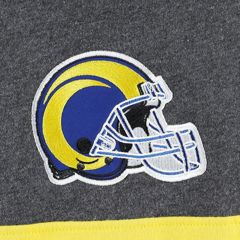 Los Angeles Rams Starter Extreme Pullover Hoodie - Heather Charcoal/Royal Hoodies