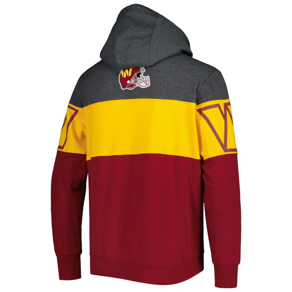 Washington Commanders Starter Extreme Pullover Hoodie - Heather Charcoal/Burgundy Hoodies