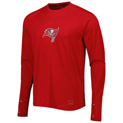 Tampa Bay Buccaneers MSX by Michael Strahan Interval Long Sleeve Raglan T-Shirt - Red T-shirts