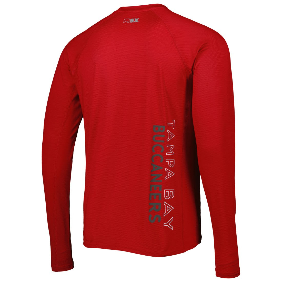 Tampa Bay Buccaneers MSX by Michael Strahan Interval Long Sleeve Raglan T-Shirt - Red T-shirts