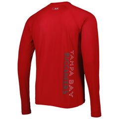 Tampa Bay Buccaneers MSX by Michael Strahan Interval Long Sleeve Raglan T-Shirt - Red T-shirts