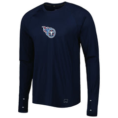 Tennessee Titans MSX by Michael Strahan Interval Long Sleeve Raglan T-Shirt - Navy T-shirts