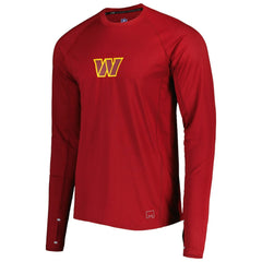 Washington Commanders MSX by Michael Strahan Interval Long Sleeve Raglan T-Shirt - Burgundy T-shirts