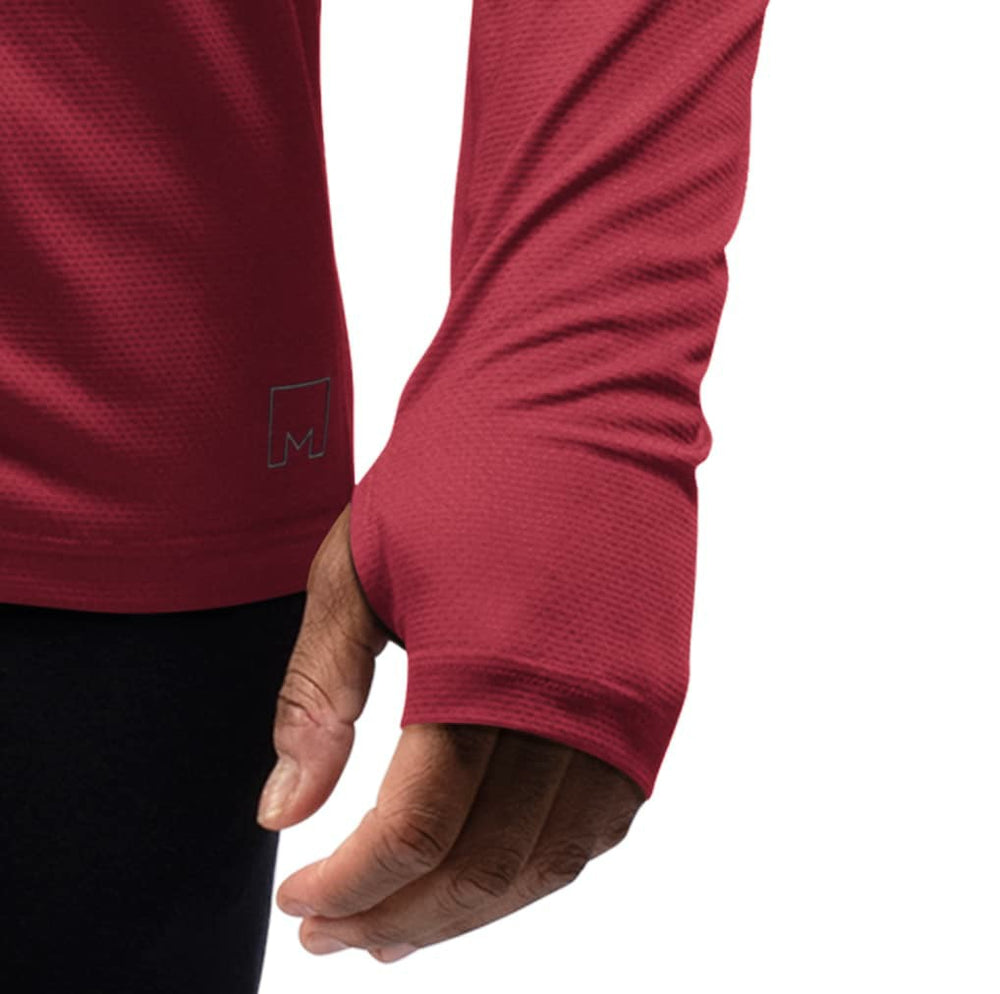 Washington Commanders MSX by Michael Strahan Interval Long Sleeve Raglan T-Shirt - Burgundy T-shirts