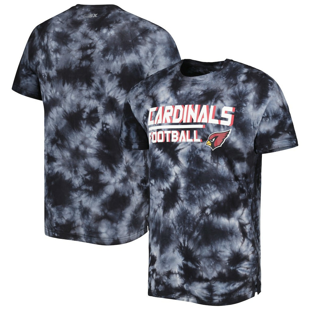 Arizona Cardinals MSX by Michael Strahan Recovery Tie-Dye T-Shirt - Black T-shirts