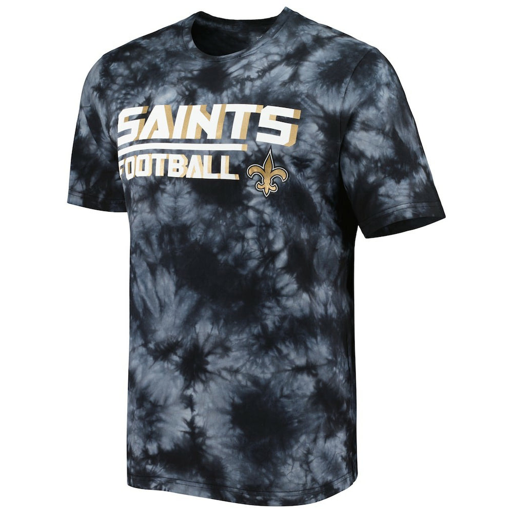 New Orleans Saints MSX by Michael Strahan Recovery Tie-Dye T-Shirt - Black T-shirts