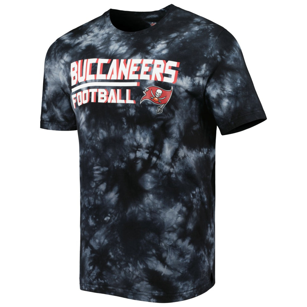 Tampa Bay Buccaneers MSX by Michael Strahan Recovery Tie-Dye T-Shirt - Black T-shirts
