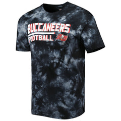 Tampa Bay Buccaneers MSX by Michael Strahan Recovery Tie-Dye T-Shirt - Black T-shirts