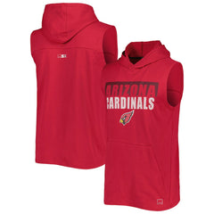 Arizona Cardinals MSX by Michael Strahan Relay Sleeveless Pullover Hoodie - Cardinal Hoodies
