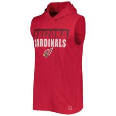 Arizona Cardinals MSX by Michael Strahan Relay Sleeveless Pullover Hoodie - Cardinal Hoodies