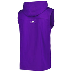 Minnesota Vikings MSX by Michael Strahan Relay Sleeveless Pullover Hoodie - Purple Hoodies