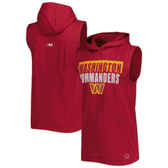 Washington Commanders MSX by Michael Strahan Relay Sleeveless Pullover Hoodie - Burgundy Hoodies
