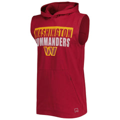 Washington Commanders MSX by Michael Strahan Relay Sleeveless Pullover Hoodie - Burgundy Hoodies