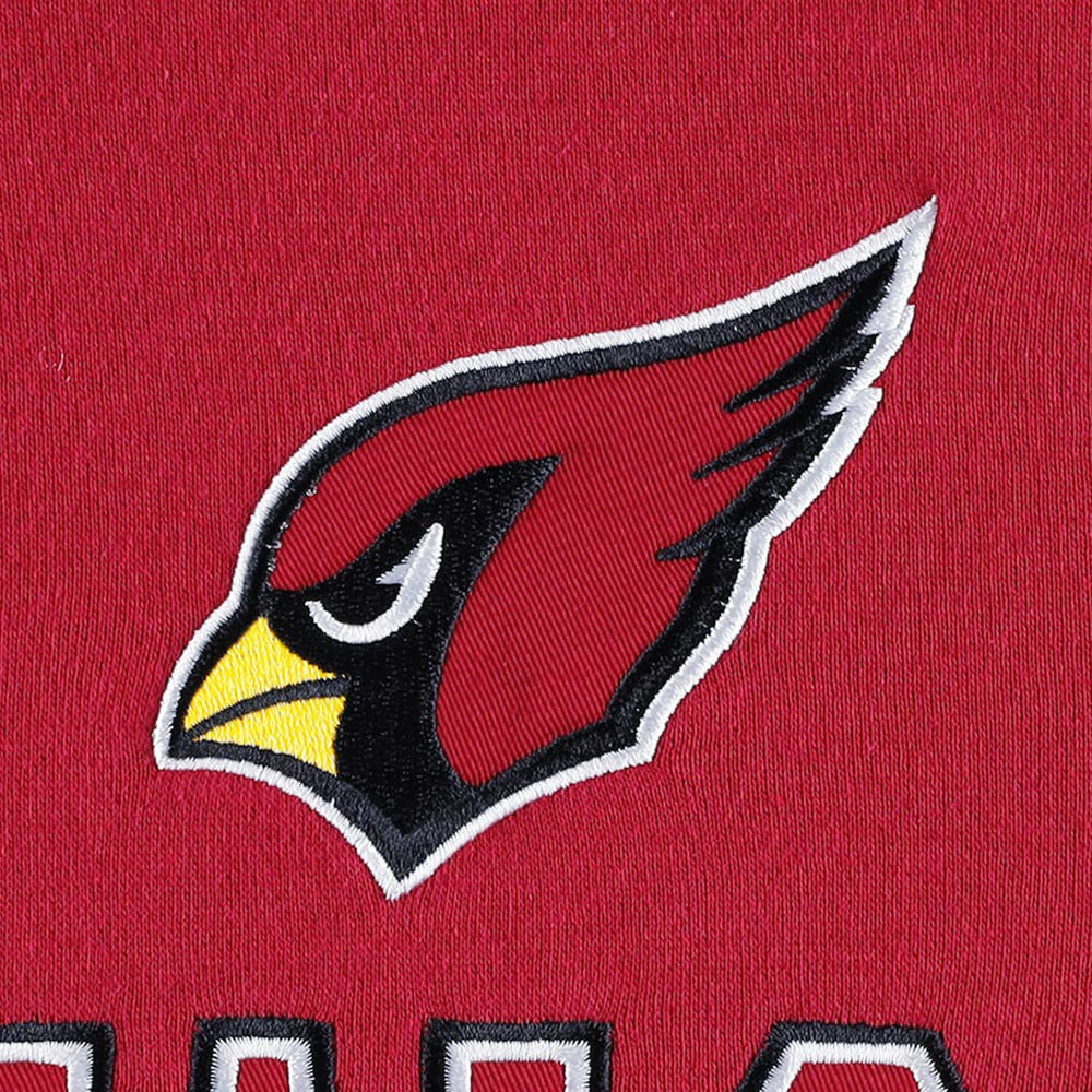 Arizona Cardinals Starter Draft Fleece Raglan Pullover Hoodie - Cardinal Hoodies