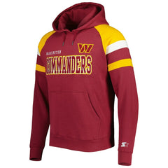 Washington Commanders Starter Draft Fleece Raglan Pullover Hoodie - Burgundy Hoodies