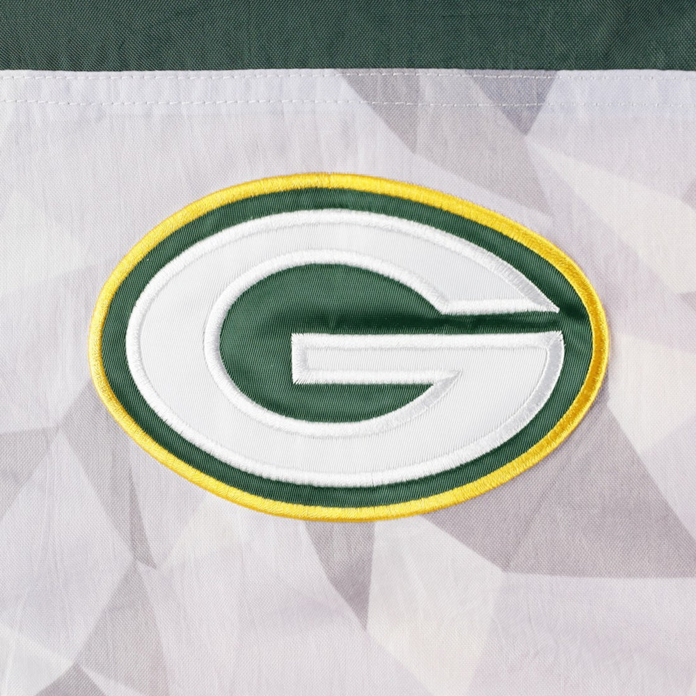 Green Bay Packers Starter Thursday Night Gridiron Raglan Half-Zip Hooded Jacket - White/Green Jackets