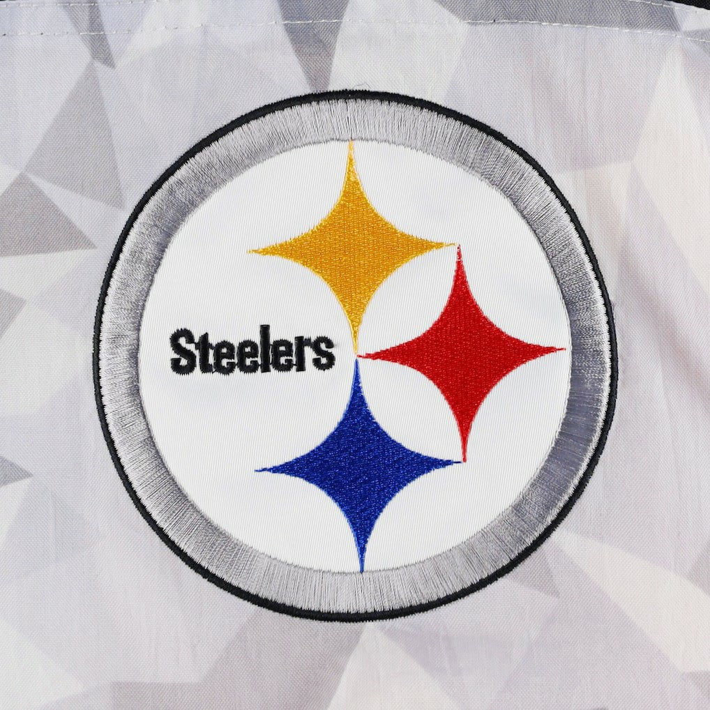 Pittsburgh Steelers Starter Thursday Night Gridiron Raglan Half-Zip Hooded Jacket - White/Black Jackets