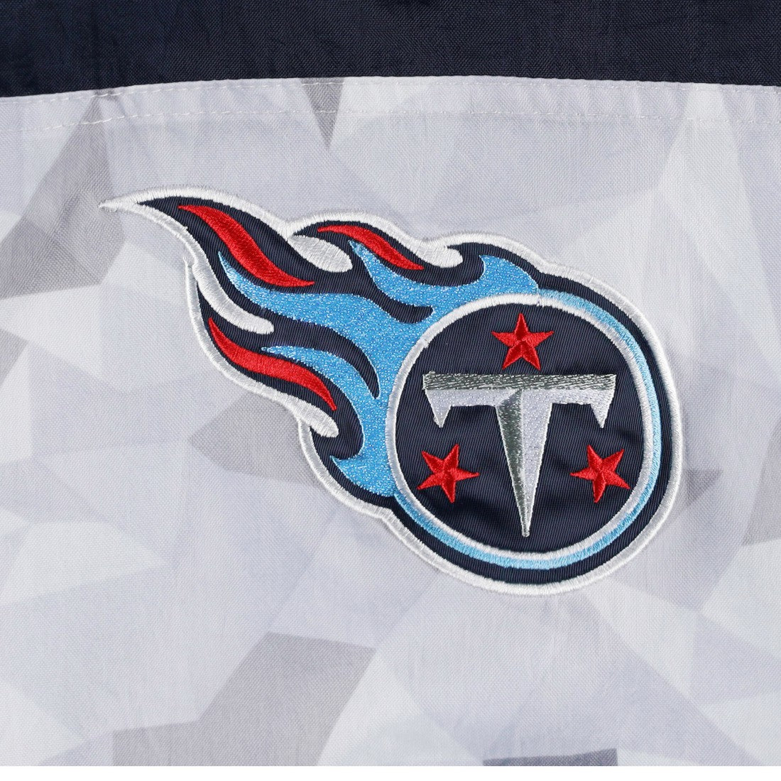 Tennessee Titans Starter Thursday Night Gridiron Raglan Half-Zip Hooded Jacket - White/Navy Jackets