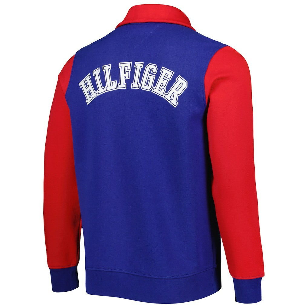 Buffalo Bills Tommy Hilfiger Aiden Quarter-Zip Sweatshirt - Royal/Red Sweatshirts