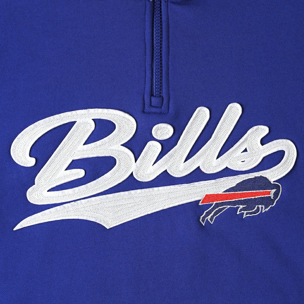 Buffalo Bills Tommy Hilfiger Aiden Quarter-Zip Sweatshirt - Royal/Red Sweatshirts