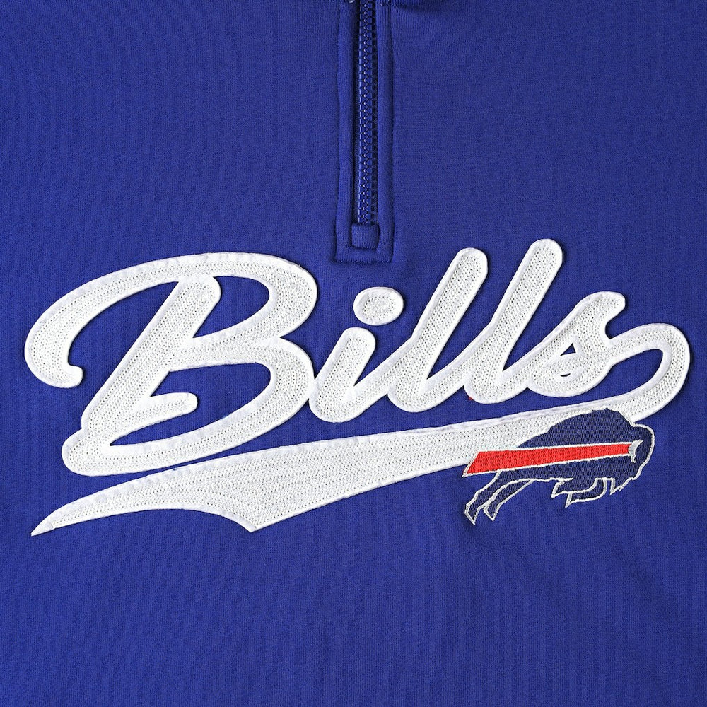 Buffalo Bills Tommy Hilfiger Aiden Quarter-Zip Sweatshirt - Royal/Red Sweatshirts