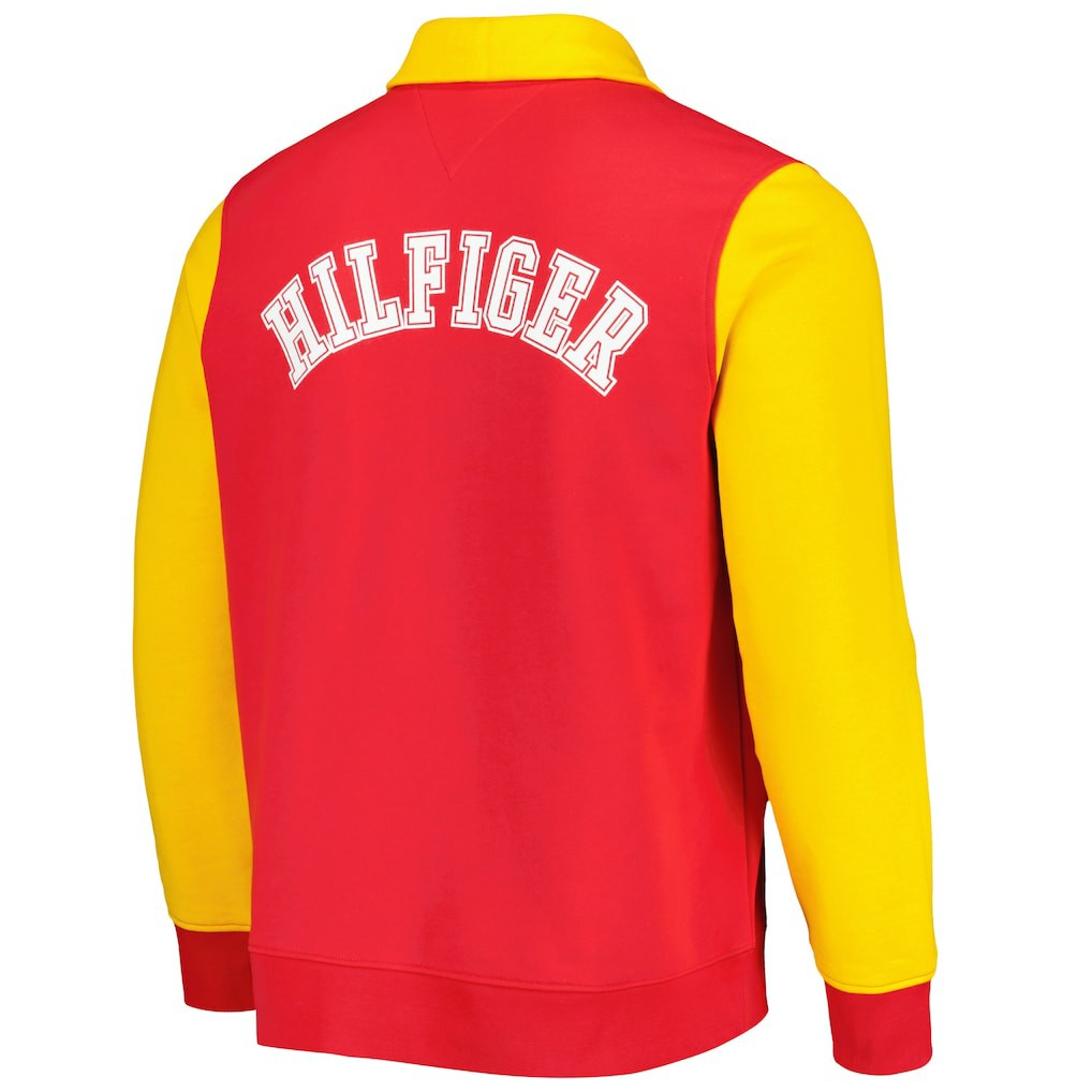 Kansas City Chiefs Tommy Hilfiger Aiden Quarter-Zip Sweatshirt - Red/Gold Sweatshirts