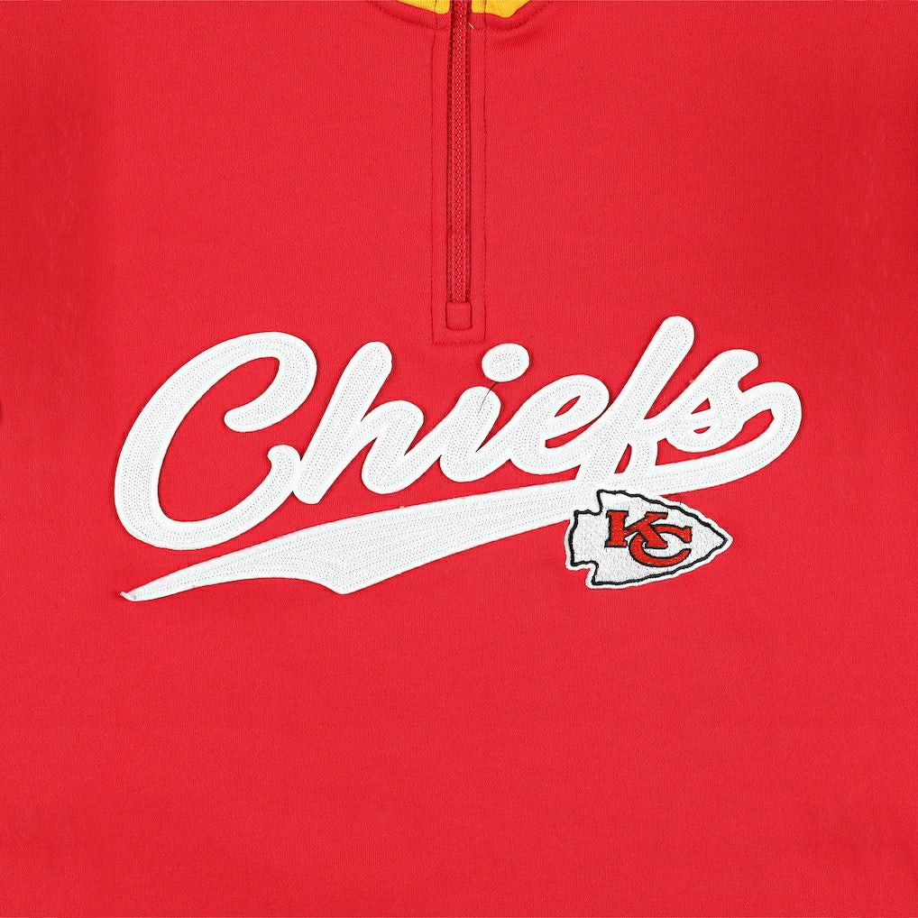 Kansas City Chiefs Tommy Hilfiger Aiden Quarter-Zip Sweatshirt - Red/Gold Sweatshirts
