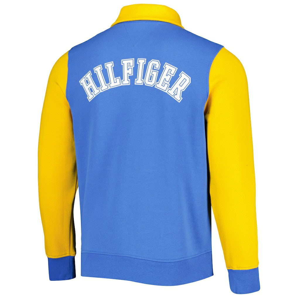 Los Angeles Chargers Tommy Hilfiger Aiden Quarter-Zip Sweatshirt - Powder Blue/Gold Sweatshirts