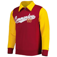 Washington Commanders Tommy Hilfiger Aiden Quarter-Zip Sweatshirt - Burgundy/Gold Sweatshirts
