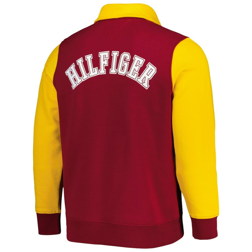 Washington Commanders Tommy Hilfiger Aiden Quarter-Zip Sweatshirt - Burgundy/Gold Sweatshirts