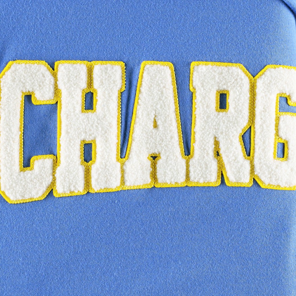Los Angeles Chargers Tommy Hilfiger Alex Long Sleeve Hoodie T-Shirt - Powder Blue/White Hoodies