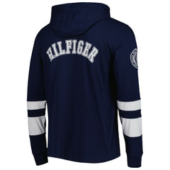 Tennessee Titans Tommy Hilfiger Alex Long Sleeve Hoodie T-Shirt - Navy/White Hoodies