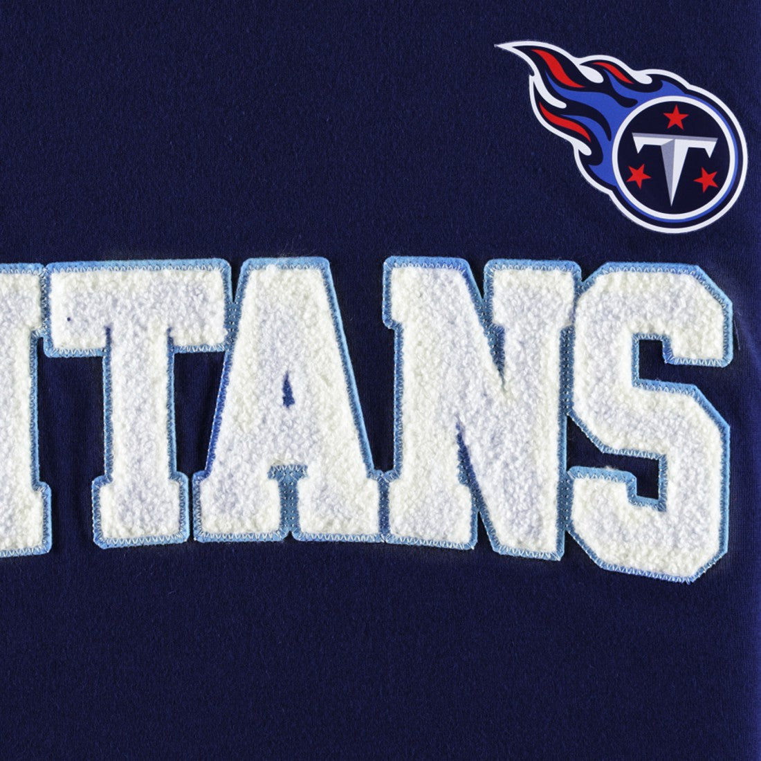 Tennessee Titans Tommy Hilfiger Alex Long Sleeve Hoodie T-Shirt - Navy/White Hoodies